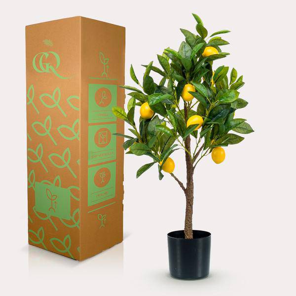 Kunstpflanze - Citrus Limonia - Zitronenbaum - 72 cm 