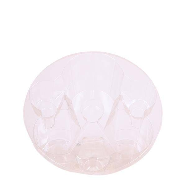 Einlage mit Wasserreservoir für Orchideenschale – Bewässerungssystem für Orchideen – Feldstrauß 1x12cm + 2x9cm + 3x WaterWicks – Selbstbewässerung für Kolibri Orchideen – Ø25cm 