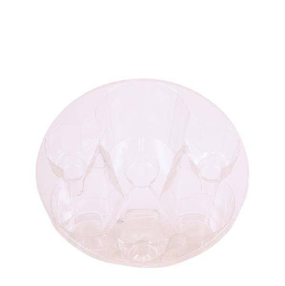 Einlage mit Wasserreservoir für Orchideenschale – Bewässerungssystem für Orchideen – Feldstrauß 1x12cm + 2x9cm + 3x WaterWicks – Selbstbewässerung für Kolibri Orchideen – Ø25cm 