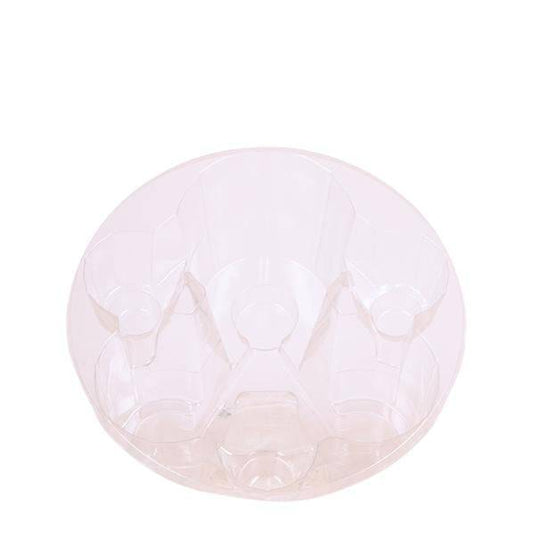 Einlage mit Wasserreservoir für Orchideenschale – Bewässerungssystem für Orchideen – Feldstrauß 1x12cm + 2x9cm + 3x WaterWicks – Selbstbewässerung für Kolibri Orchideen – Ø25cm 