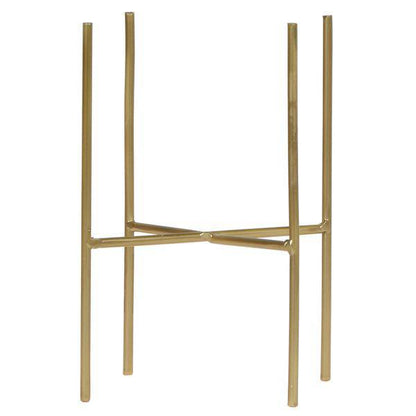Goldener Metall-Pflanzenständer Ø12cm – Moderner Pflanzenhalter – Verstellbare Erhöhung 7,5cm/11cm – Edle Deko für Zimmerpflanzen 