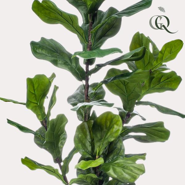 Kunstpflanze Ficus Lyrata – Geigen-Feige – 150 cm – Pflegeleicht & realistisch – Perfekt für Wohnzimmer & Büro 