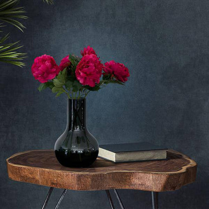 Künstliche Blumenstrauß Pfingstrosen Dunkelrosa – 5 Stück je 65cm – Realistische Kunstblumen – Eleganter Deko Blumenstrauß – Langlebige & pflegeleichte Dekoration für Zuhause, Büro & Events 