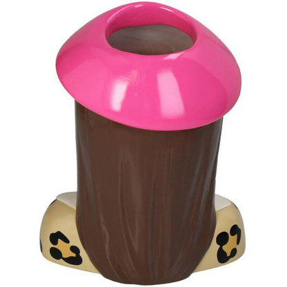Vase Fashion Lady 'Sommer' – Dekorative Kopf-Vase – Polyresin – Rosa Hut & Sonnenbrille – Höhe 29 cm – Künstlerisches Design für stilvolle Räume 