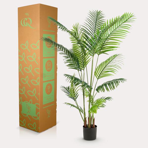 Kunstpalme Howea forsteriana – 160 cm – Realistische Kentia-Palme – Pflegefrei – Hypoallergen – Für Wohnzimmer, Büro & Wintergarten – Tropisches Deko-Highlight 