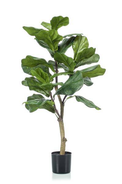 Kunstpflanze - Ficus Lyrata - Tabakpflanze - 90 cm 