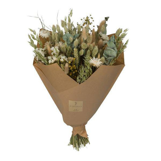 Getrocknete Blumen – Klassischer Blumenstrauß – Natur – 4 Sträuße – ↕60cm – Handgebunden & nachhaltig – Langlebige & pflegeleichte Trockenblumen Deko für Zuhause Büro Geschenk 