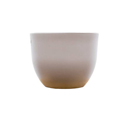 Pflanztopf Eggy – Taupé – D55cm x H43cm – Moderner Blumentopf in Ei-Form – Mit Wasserablauf – Für Innen- & Außenbereiche – Dekotopf für Zimmer- & Kübelpflanzen 