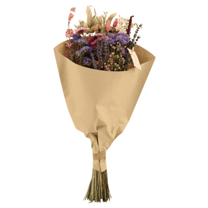 Trockenblumenstrauß – Feldblumen Rosa – Ø20cm ↕50cm – Getrocknete Blumen – Romantisch & Natürlich – Dekostrauß für Innenräume 