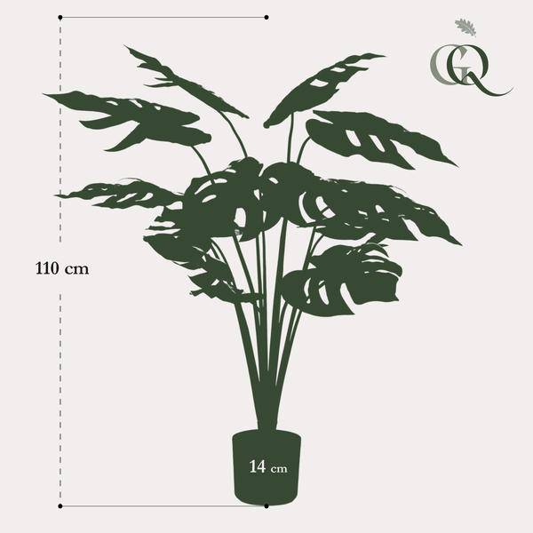 Kunstpflanze - Monstera Deliciosa - Löcherpflanze - 95 cm 