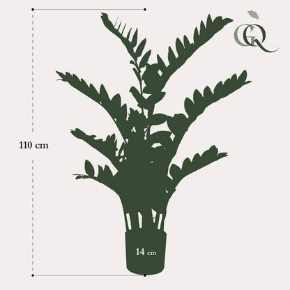 Kunstpflanze - Zamioculcas - Zimmerpalme - 110 cm 