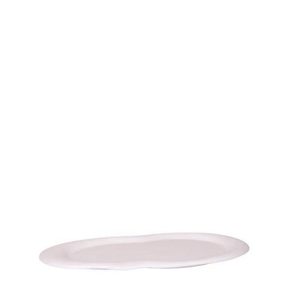 Wolkenteller - Ovales Tablett Ø30cm - Weiß 