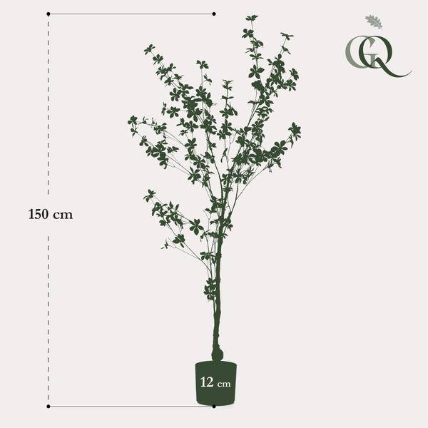 Kunstpflanze - Tropaeolum Speciosum - Ostindische Kirsche - 150 cm 
