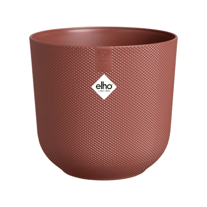 Jazz Pflanztopf Rot – D26 x H24 – Moderner Blumentopf für Innen & Außen – Eleganter runder Pflanzkübel – Dekorativer Übertopf für Zimmer- & Gartenpflanzen 