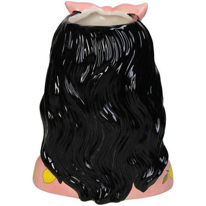 Design-Vase „Kylie“ – Künstlerische Damen-Vase aus Dolomit – 27 cm hoch – Farbiges Muster – Dekovase & Dekoobjekt – Skulpturales Wohnaccessoire 