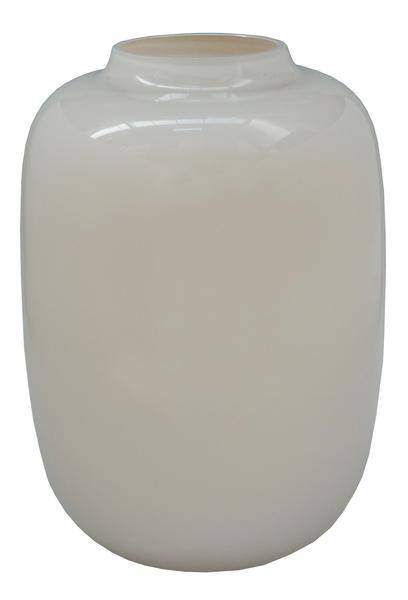 Glas Vase - H35cm - B25cm - Artic Ivory 