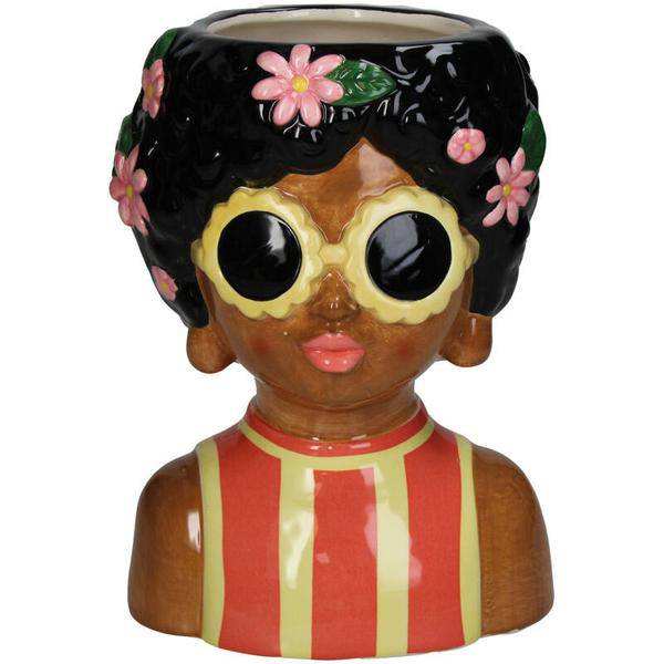 Vase - Jenny – Damenfigur aus Dolomit – 22 cm hoch – Skulpturale Dekovase – Künstlerisches Wohnaccessoire – Für Trockenblumen & als Dekoobjekt 