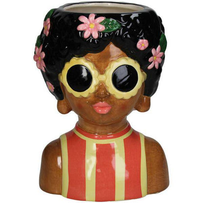 Vase - Jenny – Damenfigur aus Dolomit – 22 cm hoch – Skulpturale Dekovase – Künstlerisches Wohnaccessoire – Für Trockenblumen & als Dekoobjekt 
