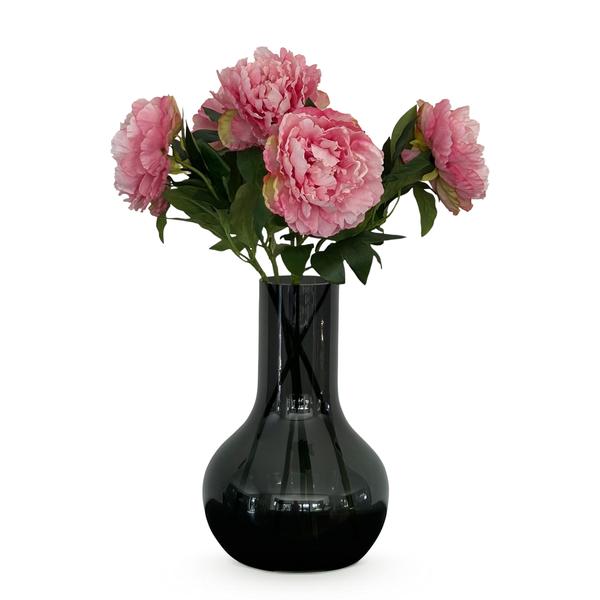 Künstliche Blumenstrauß Pfingstrosen Hellrosa – 5 Stück je 65cm – Realistische Kunstblumen – Romantischer Deko Blumenstrauß – Langlebige & pflegeleichte Dekoration für Zuhause, Büro & Events 