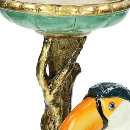 Kerzenständer Tukan – Bunter Kerzenhalter – 30 cm – Tropisches Design – Indoor & Outdoor 