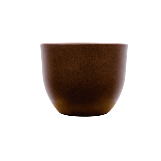 Pflanztopf Eggy – Bronze – D65cm x H51cm – Moderner Blumentopf in Ei-Form – Mit Wasserablauf – Für Innen- & Außenbereiche – Dekotopf für große Zimmer- & Kübelpflanzen 