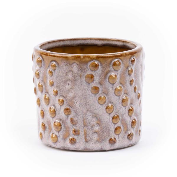 Topfset Madrid – 6-teilig – Keramiktöpfe Ø7,2cm x H6,3cm – Mini-Pflanztöpfe mit einzigartigen Mustern – Boho & Modern 