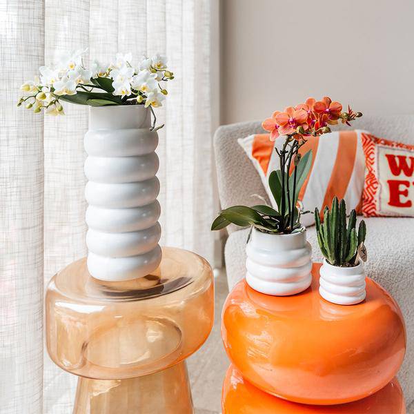 Blumentopf Weiß - Ø6cm 