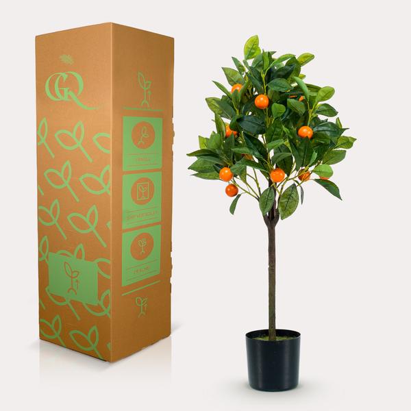 Kunstpflanze - Citrus Sinensis - Orangenbaum - 75 cm 