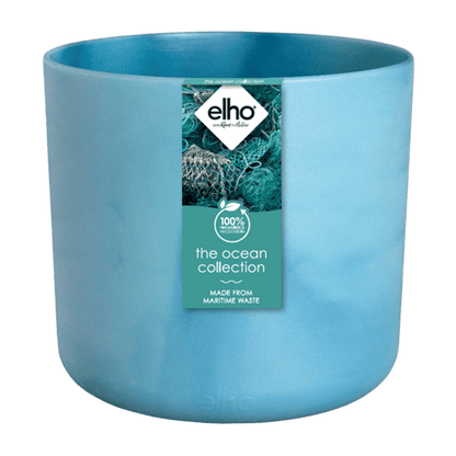 Ocean Pflanztopf Atlantikblau – D14 x H13 – Moderner Blumentopf für Innen & Außen – Stilvolles Pflanzgefäß – Dekorativer Übertopf für Zimmerpflanzen, Balkon & Terrasse 