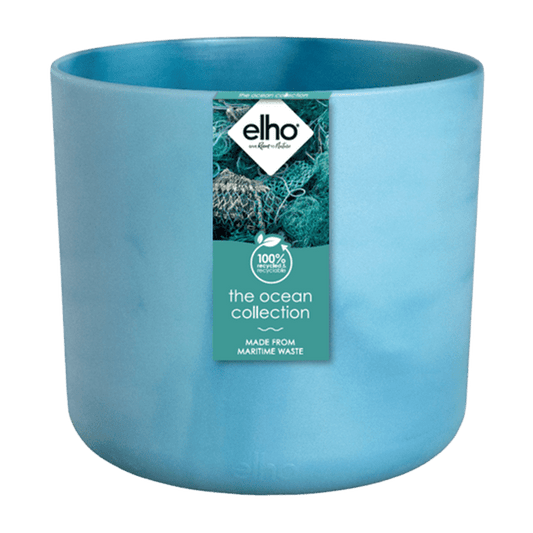 Ocean Pflanztopf Atlantikblau – D14 x H13 – Moderner Blumentopf für Innen & Außen – Stilvolles Pflanzgefäß – Dekorativer Übertopf für Zimmerpflanzen, Balkon & Terrasse 