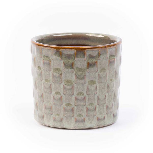 Topfset Madrid – 6-teilig – Keramiktöpfe Ø7,2cm x H6,3cm – Mini-Pflanztöpfe mit einzigartigen Mustern – Boho & Modern 