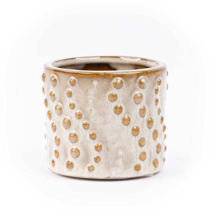 Topfset Madrid – 6-teilig – Keramiktöpfe Ø7,2cm x H6,3cm – Mini-Pflanztöpfe mit einzigartigen Mustern – Boho & Modern 