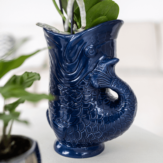 Fisch Topf - Blau - Ø9cm 