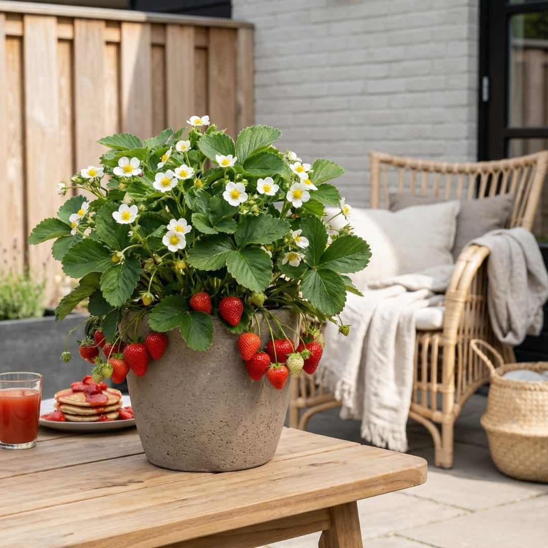 Erdbeeren, 6er-Pack (Fragaria), 100 % biologisch 